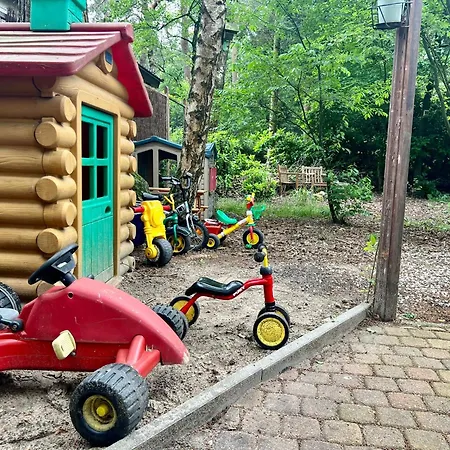 Kindvriendelijk Sfeervol Bosgeneugte Bij Zwembad Op De Veluwe Dağ evi Doornspijk