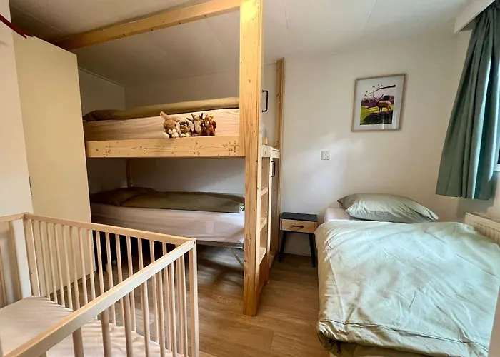 Chalet Kindvriendelijk Sfeervol Bosgeneugte Bij Zwembad Op De Veluwe