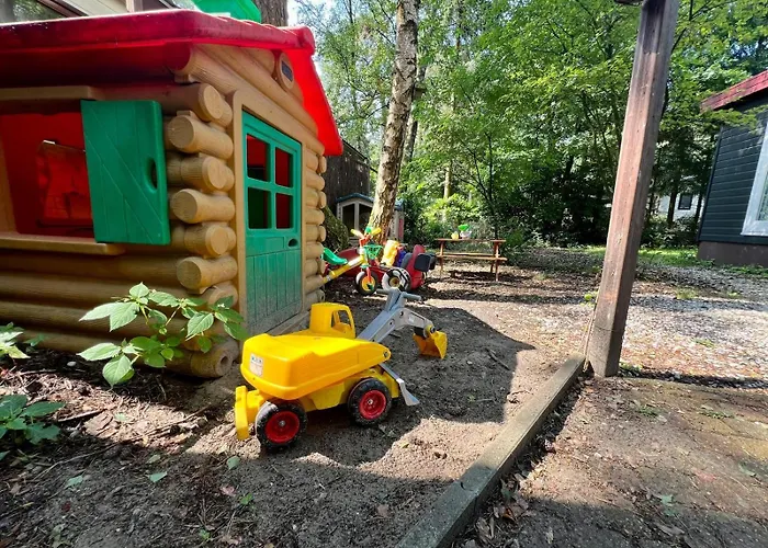Kindvriendelijk Sfeervol Bosgeneugte Bij Zwembad Op De Veluwe Шале